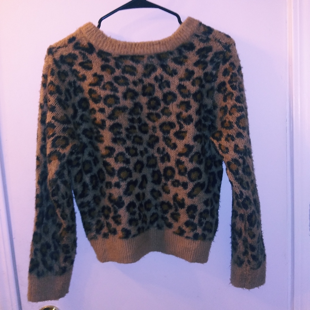 Cheetah print sweater
